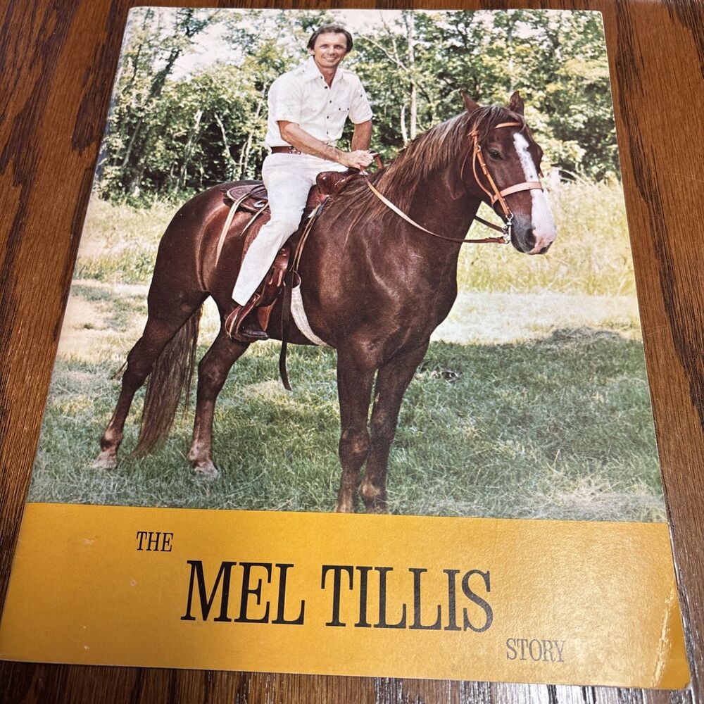 Signed by Mel & Pam Tillis The Mel Tillis Story PB Booklet - Country Music Vtg